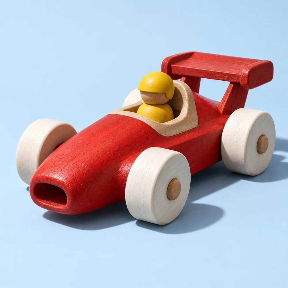Little Red Rover, classic wooden vehicles toy concept